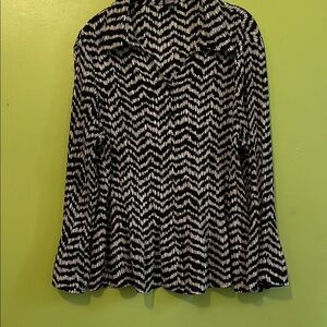 Investments Button Up Shirt with Flared Sleeves